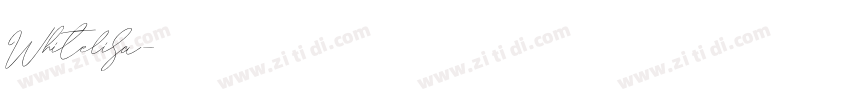 Whitelisa字体转换