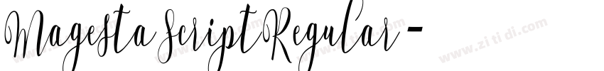 MagestaScriptRegular字体转换