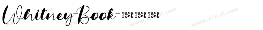 Whitney-Book字体转换