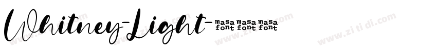 Whitney-Light字体转换