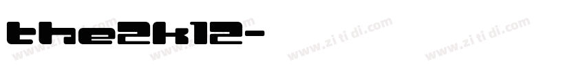 the2k12字体转换