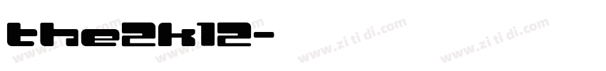 the2k12字体转换