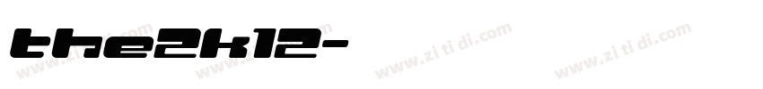 the2k12字体转换