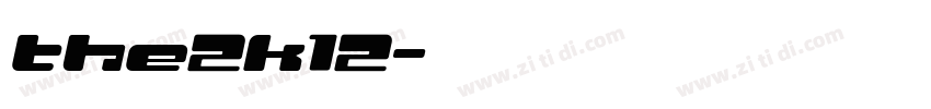 the2k12字体转换