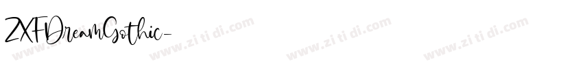 ZXFDreamGothic字体转换