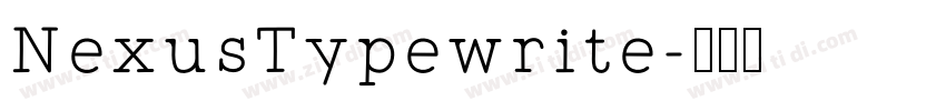 NexusTypewrite字体转换