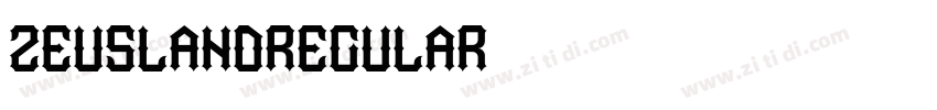 ZeusLandRegular字体转换