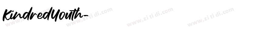 KindredYouth字体转换