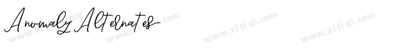AnomalyAlternates字体转换