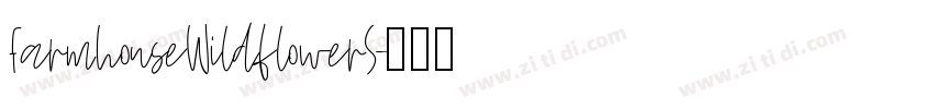 FarmhouseWildflowerS字体转换