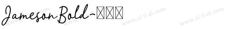 JamesonBold字体转换