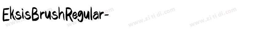 EksisBrushRegular字体转换
