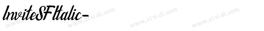 InviteSFItalic字体转换