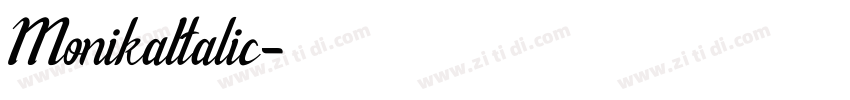 MonikaItalic字体转换