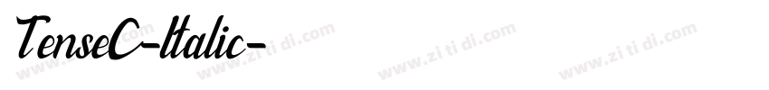 TenseC-Italic字体转换