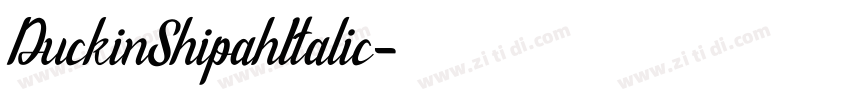 DuckinShipahItalic字体转换