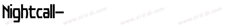 Nightcall字体转换