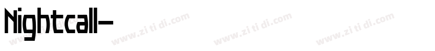 Nightcall字体转换