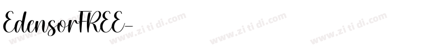 EdensorFREE字体转换