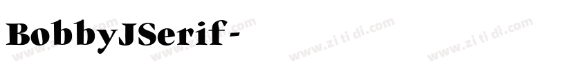BobbyJSerif字体转换