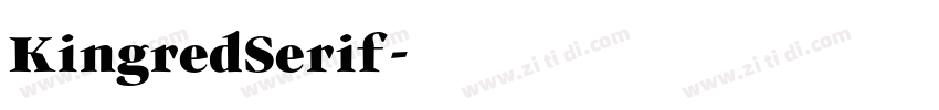 KingredSerif字体转换