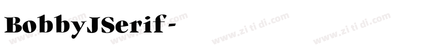 BobbyJSerif字体转换