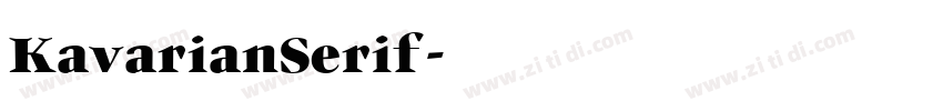 KavarianSerif字体转换
