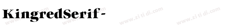 KingredSerif字体转换