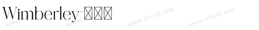 Wimberley字体转换
