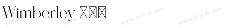 Wimberley字体转换