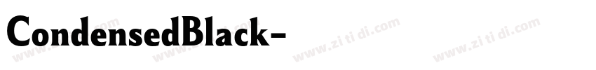 CondensedBlack字体转换