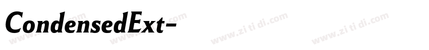 CondensedExt字体转换