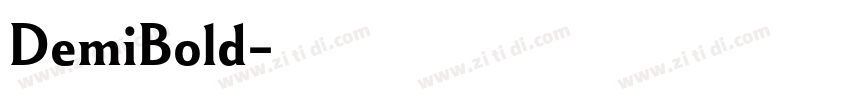 DemiBold字体转换 DemiBold字体转换