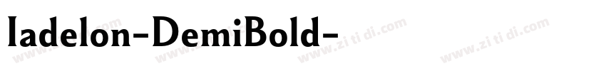 Iadelon-DemiBold字体转换