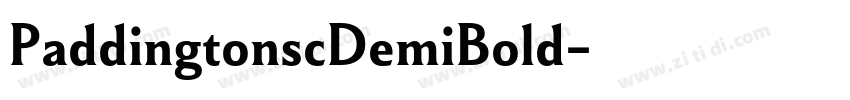 PaddingtonscDemiBold字体转换