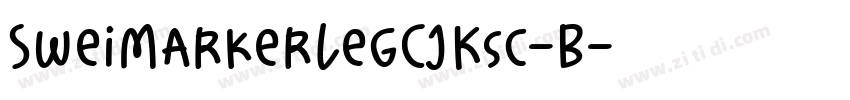 SweiMarkerLegCJKsc-B字体转换
