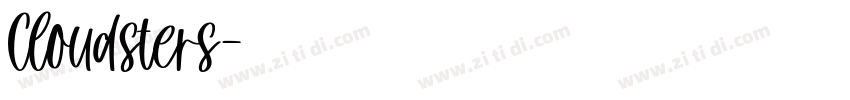 Cloudsters字体转换