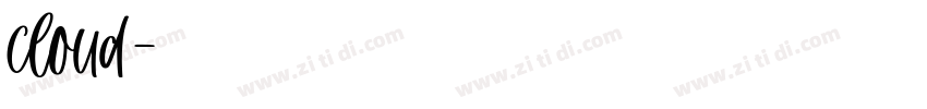 cloud字体转换