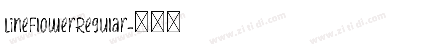 LineFlowerRegular字体转换