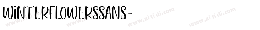 WinterFlowersSans字体转换