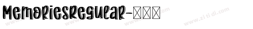 MemoriesRegular字体转换