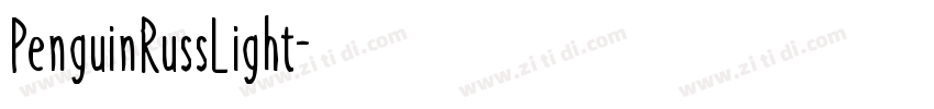 PenguinRussLight字体转换