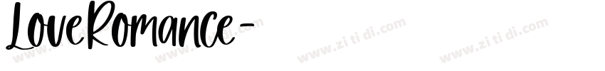 LoveRomance字体转换