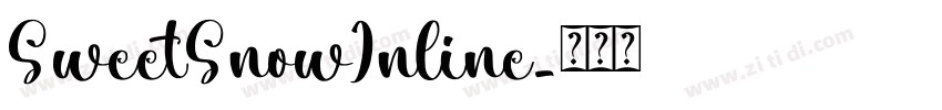 SweetSnowInline字体转换