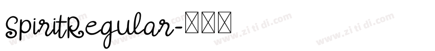 SpiritRegular字体转换 SpiritRegular字体转换