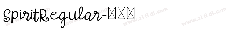 SpiritRegular字体转换 SpiritRegular字体转换