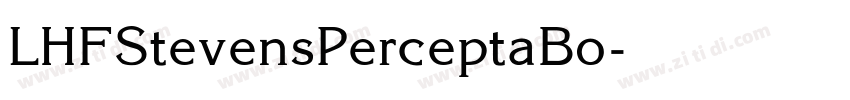 LHFStevensPerceptaBo字体转换