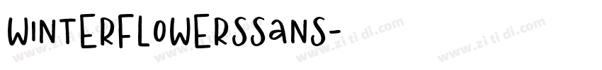 WinterFlowersSans字体转换