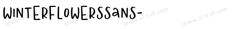 WinterFlowersSans字体转换