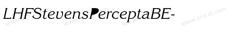 LHFStevensPerceptaBE字体转换